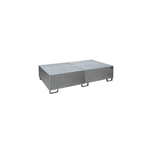 4052462031074 - eurokraft pro Regal-Bodenwanne 1000 l Auffangvolumen LxBxH 2150 x 1300 x 505 mm mit Gitterrost feuerverzinkt 4052462031074 - eurokraft pro Regal-Bodenwanne 1000 l Auffangvolumen LxBxH 2150 x 1300 x 505 mm mit Gitterrost feuerverzinkt