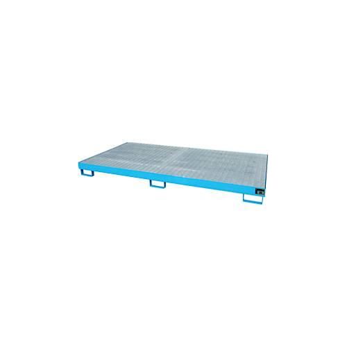 4052462030800 - eurokraft pro Regal-Bodenwanne 240 l Auffangvolumen LxBxH 2650 x 1300 x 210 mm mit Gitterrost blau lackiert 4052462030800 - eurokraft pro Regal-Bodenwanne 240 l Auffangvolumen LxBxH 2650 x 1300 x 210 mm mit Gitterrost blau lackiert