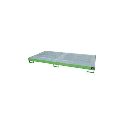 4052462040984 - Regalwanne Typ RW GR 2700-1 mit Gitterrost grün RAL6011