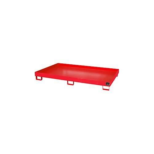 4052462036260 - eurokraft pro Regal-Bodenwanne 240 l Auffangvolumen LxBxH 2150 x 1300 x 225 mm ohne Gitterrost rot lackiert 4052462036260 - eurokraft pro Regal-Bodenwanne 240 l Auffangvolumen LxBxH 2150 x 1300 x 225 mm ohne Gitterrost rot lackiert