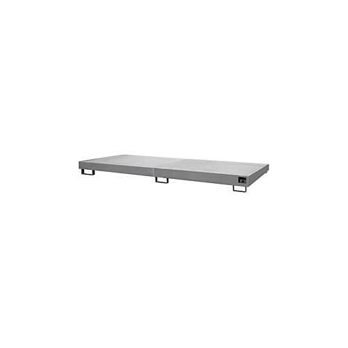 4052462051201 - eurokraft pro Regal-Bodenwanne 240 l Auffangvolumen LxBxH 3250 x 1300 x 195 mm mit Gitterrost feuerverzinkt 4052462051201 - eurokraft pro Regal-Bodenwanne 240 l Auffangvolumen LxBxH 3250 x 1300 x 195 mm mit Gitterrost feuerverzinkt