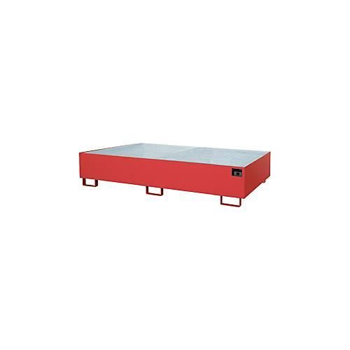 4052462030848 - eurokraft pro Regal-Bodenwanne 540 l Auffangvolumen LxBxH 2650 x 1300 x 300 mm mit Gitterrost feuerrot 4052462030848 - eurokraft pro Regal-Bodenwanne 540 l Auffangvolumen LxBxH 2650 x 1300 x 300 mm mit Gitterrost feuerrot
