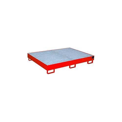 4052462030749 - eurokraft pro Regal-Bodenwanne 240 l Auffangvolumen LxBxH 1750 x 1300 x 250 mm mit Gitterrost rot lackiert 4052462030749 - eurokraft pro Regal-Bodenwanne 240 l Auffangvolumen LxBxH 1750 x 1300 x 250 mm mit Gitterrost rot lackiert