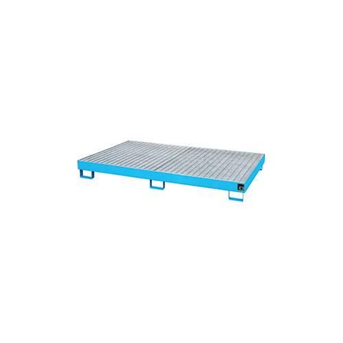 4052462031029 - eurokraft pro Regal-Bodenwanne 240 l Auffangvolumen LxBxH 2150 x 1300 x 225 mm mit Gitterrost blau lackiert 4052462031029 - eurokraft pro Regal-Bodenwanne 240 l Auffangvolumen LxBxH 2150 x 1300 x 225 mm mit Gitterrost blau lackiert