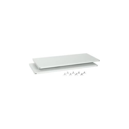 4051273745958 - Select Stahl-Fachböden lichtgrau 1200 mm breit 2 Stück