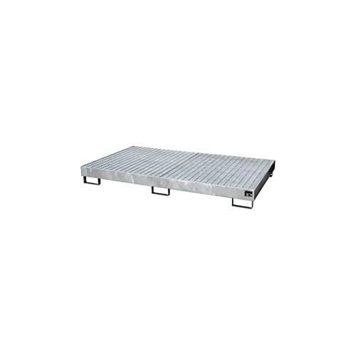 4052462031036 - eurokraft pro Regal-Bodenwanne 240 l Auffangvolumen LxBxH 2150 x 1300 x 225 mm mit Gitterrost feuerverzinkt 4052462031036 - eurokraft pro Regal-Bodenwanne 240 l Auffangvolumen LxBxH 2150 x 1300 x 225 mm mit Gitterrost feuerverzinkt