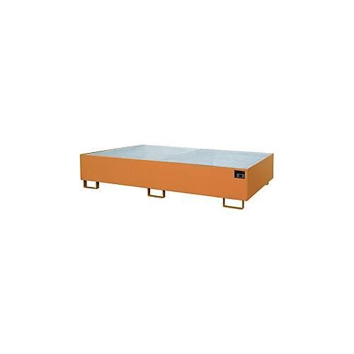 4052462030831 - eurokraft pro Regal-Bodenwanne 540 l Auffangvolumen LxBxH 2650 x 1300 x 300 mm mit Gitterrost gelborange 4052462030831 - eurokraft pro Regal-Bodenwanne 540 l Auffangvolumen LxBxH 2650 x 1300 x 300 mm mit Gitterrost gelborange