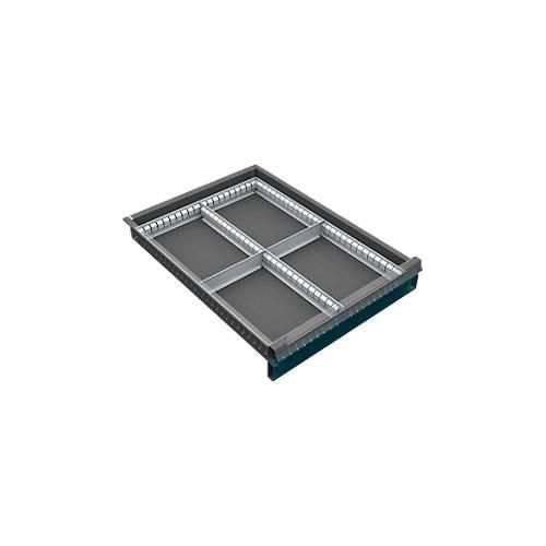4250510889299 - Schubladenunterteilung 4 Fächer 60-120 mm