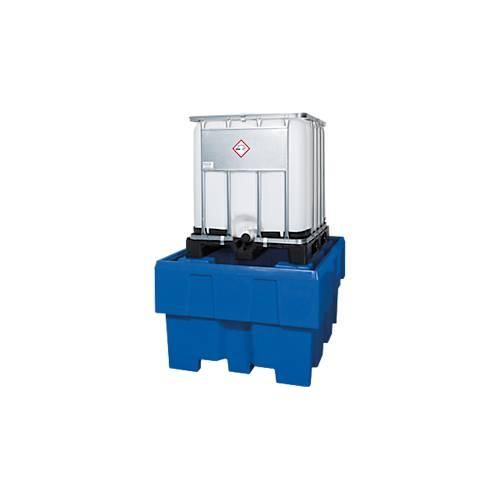4250101134869 - Asecos - Auffangwanne aus Polyethylen für ibc ohne Gitterrost Volumen 1000 l BxTxH 1280x1660x870 mm für 1 ibc blau 4250101134869 - Asecos - Auffangwanne aus Polyethylen für ibc ohne Gitterrost Volumen 1000 l BxTxH 1280x1660x870 mm für 1 ibc blau