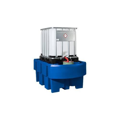 4250101134890 - Asecos - Auffangwanne aus Polyethylen für ibc ohne Gitterrost Volumen 1000 l BxTxH 1280x1910x870 mm für 1 ibc blau 4250101134890 - Asecos - Auffangwanne aus Polyethylen für ibc ohne Gitterrost Volumen 1000 l BxTxH 1280x1910x870 mm für 1 ibc blau