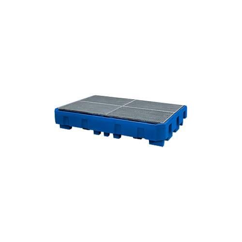 4250101134906 - Asecos - Auffangwanne aus Polyethylen für ibc verz Gitterrost Volumen 1000 l BxTxH 2460x1800x460 mm für 2 ibc unterfahrbar blau 4250101134906 - Asecos - Auffangwanne aus Polyethylen für ibc verz Gitterrost Volumen 1000 l BxTxH 2460x1800x460 mm für 2 ibc unterfahrbar blau