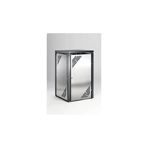 4030695212514 - Müllbehälterschrank MBS 2 Edelstahl mit Klappdeckel für 120 l und 240 l Müllbehälter erweiterbar 4030695212514 - Müllbehälterschrank MBS 2 Edelstahl mit Klappdeckel für 120 l und 240 l Müllbehälter erweiterbar