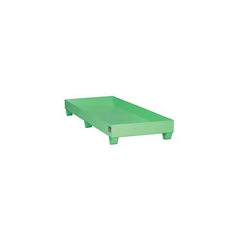 4052462022751 - Stahl-Auffangwanne ohne Gitterrost 1800 x 800 mm grün RAL 6011