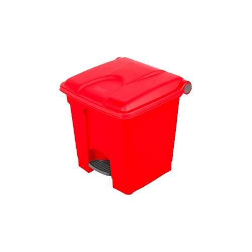 4897020624820 - EUROKRAFTbasic Pedal- Tretabfallsammler Volumen 30 l BxHxT 410 x 435 x 400 mm rot 4897020624820 - EUROKRAFTbasic Pedal- Tretabfallsammler Volumen 30 l BxHxT 410 x 435 x 400 mm rot