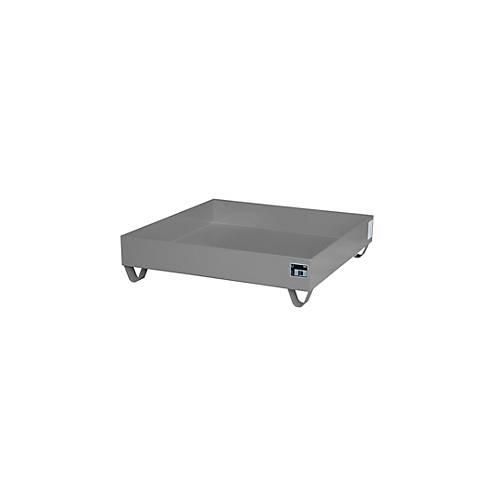 4052462021327 - Stahl-Auffangwanne ohne Gitterrost 1200 x 1200 mm grau RAL 7005