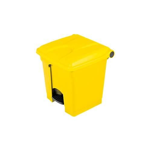 4897020622642 - EUROKRAFTbasic Pedal- Tretabfallsammler Volumen 30 l BxHxT 410 x 435 x 400 mm gelb 4897020622642 - EUROKRAFTbasic Pedal- Tretabfallsammler Volumen 30 l BxHxT 410 x 435 x 400 mm gelb