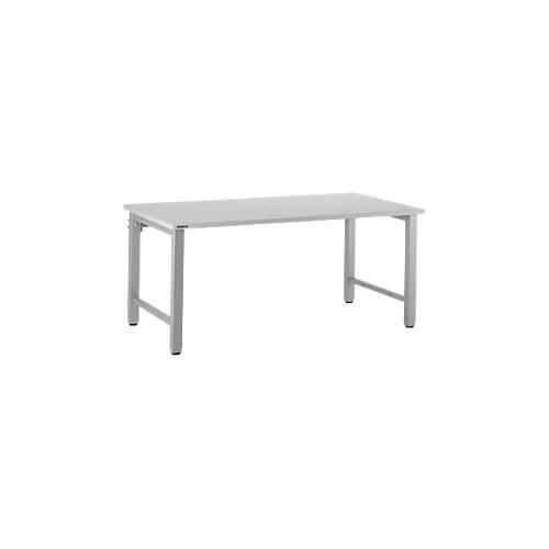 4250510817322 - Select Arbeitstisch manuell höhenverstellbar 4-Fußgestell B 2000 x T 800 x H 680-960 mm Holz & Stahl lichtgrau weißaluminium 4250510817322 - Select Arbeitstisch manuell höhenverstellbar 4-Fußgestell B 2000 x T 800 x H 680-960 mm Holz & Stahl lichtgrau weißaluminium