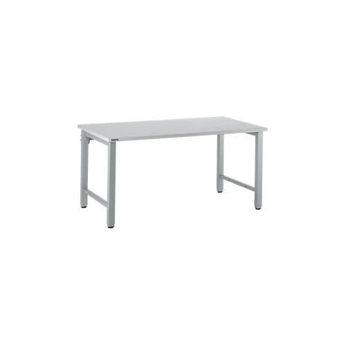 4250510817315 - Select Arbeitstisch manuell höhenverstellbar 4-Fußgestell B 1600 x T 800 x H 680-960 mm Holz & Stahl lichtgrau weißaluminium 4250510817315 - Select Arbeitstisch manuell höhenverstellbar 4-Fußgestell B 1600 x T 800 x H 680-960 mm Holz & Stahl lichtgrau weißaluminium