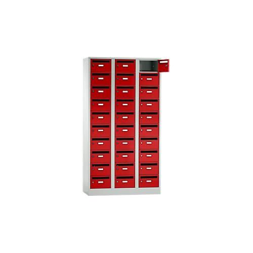 4250618250229 - Postverteilerschrank mit Einwurfschlitz 3 Abteile Sicherheitszylinderschloss feuerrot 4250618250229 - Postverteilerschrank mit Einwurfschlitz 3 Abteile Sicherheitszylinderschloss feuerrot