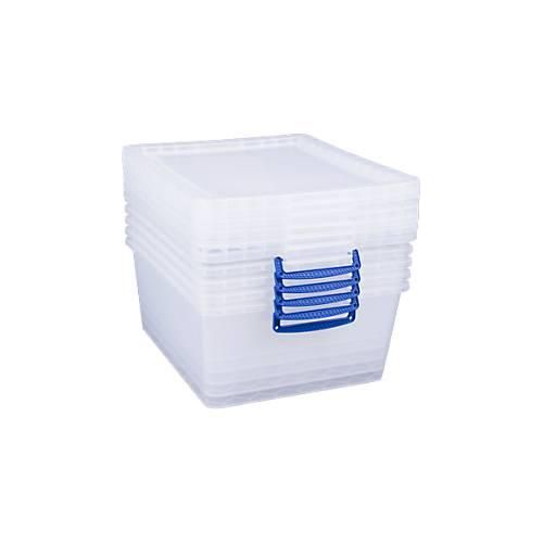 5060456652272 - Really Useful Boxes Aufbewahrungsboxen transparent mit Deckel 175L 5 Stück 5060456652272 - Really Useful Boxes Aufbewahrungsboxen transparent mit Deckel 175L 5 Stück