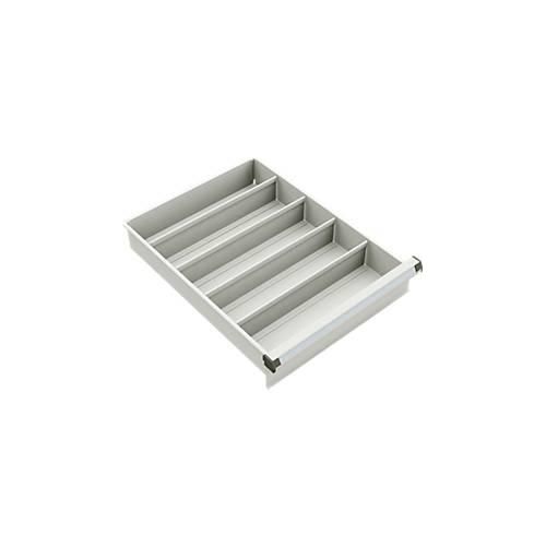 6410280000104 - Schubladeneinsatz Treston 4 x Längsteiler 375 mm für Schubladen 45 mit Höhe 150 & 200 mm Stahl hellgrau 6410280000104 - Schubladeneinsatz Treston 4 x Längsteiler 375 mm für Schubladen 45 mit Höhe 150 & 200 mm Stahl hellgrau