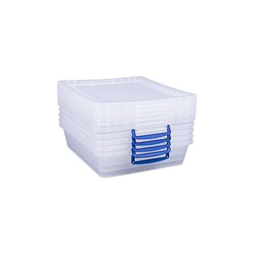 5060456652241 - Really Useful Boxes Aufbewahrungsboxen transparent mit Deckel 105L 5 Stück 5060456652241 - Really Useful Boxes Aufbewahrungsboxen transparent mit Deckel 105L 5 Stück