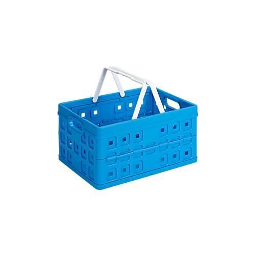 8711112571228 - Klappbox Square 32L blau weiß 49 x 36 x 25 cm Boxen Körbchen & Kisten - Sunware