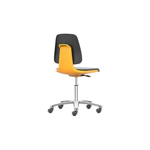 4016849597652 - Arbeitsdrehstuhl LABSIT Fünffuß mit Rollen Sitz mit Kunstlederbezug orange bimos 4016849597652 - Arbeitsdrehstuhl LABSIT Fünffuß mit Rollen Sitz mit Kunstlederbezug orange bimos