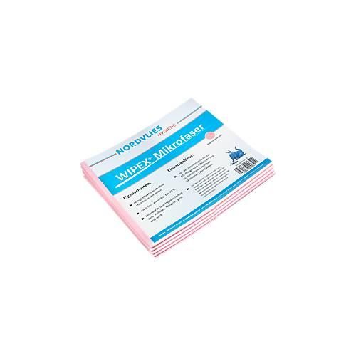 4250139206507 - WIPEX Mikrofaser-Wischtuch mehrfach waschbar schlierenfreie Reinigung 50 Stück rosa 4250139206507 - WIPEX Mikrofaser-Wischtuch mehrfach waschbar schlierenfreie Reinigung 50 Stück rosa