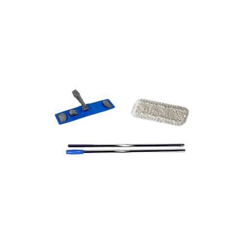 4250128204651 - Komplett-Set Wischmopp Quick System Klapphalter 1 Bezug 2-teiliger Chrom-Stiel Länge 400 mm
