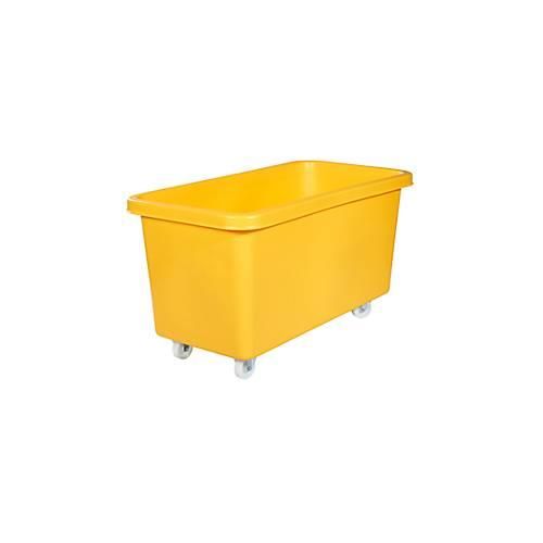 4250677900981 - Rechteckbehälter aus Polyethylen fahrbar Inhalt 450 l gelb ab 5 Stk 4250677900981 - Rechteckbehälter aus Polyethylen fahrbar Inhalt 450 l gelb ab 5 Stk