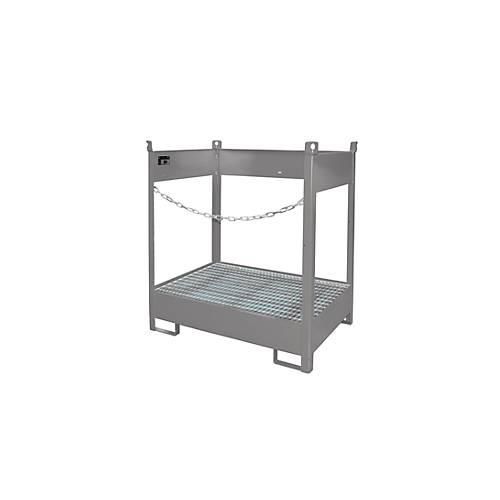 4052462041349 - Fass-Stapelpalette FSP-2 seitlich offen für 2 x 200 l Fass grau 4052462041349 - Fass-Stapelpalette FSP-2 seitlich offen für 2 x 200 l Fass grau