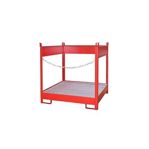 4052462016132 - Fass-Stapelpalette FSP-4 seitlich offen für 4 x 200 l Fass rot 4052462016132 - Fass-Stapelpalette FSP-4 seitlich offen für 4 x 200 l Fass rot