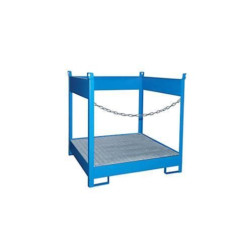 4052462016149 - Fass-Stapelpalette FSP-4 seitlich offen für 4 x 200 l Fass blau 4052462016149 - Fass-Stapelpalette FSP-4 seitlich offen für 4 x 200 l Fass blau