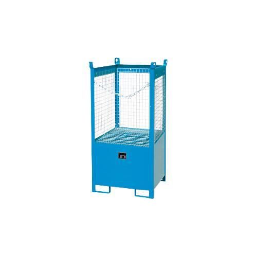 4052462041370 - Fass-Stapelpalette FSP-1 D Drahtgitter-Wände Kapazität 1 x 200 l Fass blau 4052462041370 - Fass-Stapelpalette FSP-1 D Drahtgitter-Wände Kapazität 1 x 200 l Fass blau