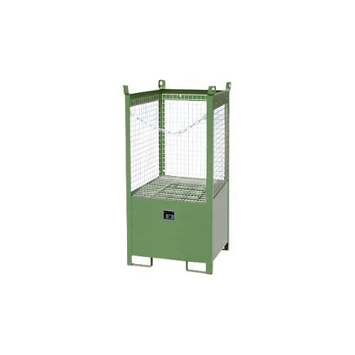4052462041387 - Fass-Stapelpalette FSP-1 D Drahtgitter-Wände Kapazität 1 x 200 l Fass grün 4052462041387 - Fass-Stapelpalette FSP-1 D Drahtgitter-Wände Kapazität 1 x 200 l Fass grün