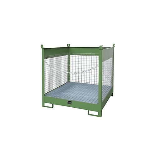 4052462041448 - Fass-Stapelpalette FSP-4 d Drahtgitterwände Resedagrün - Bauer 4052462041448 - Fass-Stapelpalette FSP-4 d Drahtgitterwände Resedagrün - Bauer