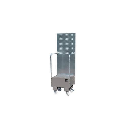 4052462061057 - - Auffangwanne mit Lochplatte 3 mm Stahlblech ral 7005 fahrbar für 1 St 60-l-Fass stehend Lagern BxTxH 570x590x1775 mm Auffangvol 60 l 4052462061057 - - Auffangwanne mit Lochplatte 3 mm Stahlblech ral 7005 fahrbar für 1 St 60-l-Fass stehend Lagern BxTxH 570x590x1775 mm Auffangvol 60 l