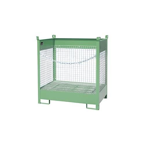 4052462041417 - Fass-Stapelpalette Bauer FSP-2 D Wände aus Drahtgitter für 2 x 200 l Fass grün 4052462041417 - Fass-Stapelpalette Bauer FSP-2 D Wände aus Drahtgitter für 2 x 200 l Fass grün