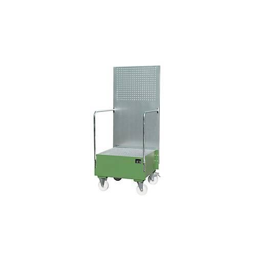 4052462061163 - - Auffangwanne mit Lochplatte 3 mm Stahlblech ral 6011 fahrbar für 1 St 200-l-Fass stehend Lagern BxTxH 870x890x2110 mm Auffangvol 203 4052462061163 - - Auffangwanne mit Lochplatte 3 mm Stahlblech ral 6011 fahrbar für 1 St 200-l-Fass stehend Lagern BxTxH 870x890x2110 mm Auffangvol 203