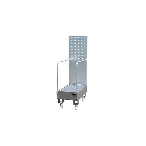 4052462061132 - - Auffangwanne mit Lochplatte 3 mm Stahlblech ral 7005 fahrbar für 2 St 60-l-Fass stehend Lagern BxTxH 875x500x1685 mm Auffangvol 60 l 4052462061132 - - Auffangwanne mit Lochplatte 3 mm Stahlblech ral 7005 fahrbar für 2 St 60-l-Fass stehend Lagern BxTxH 875x500x1685 mm Auffangvol 60 l