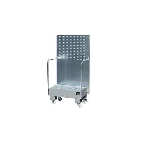 4052462061095 - - Auffangwanne mit Lochplatte 3 mm Stahlblech ral 7005 fahrbar für 2 St 60-l-Fass stehend Lagern BxTxH 570x890x1685 mm Auffangvol 60 l 4052462061095 - - Auffangwanne mit Lochplatte 3 mm Stahlblech ral 7005 fahrbar für 2 St 60-l-Fass stehend Lagern BxTxH 570x890x1685 mm Auffangvol 60 l