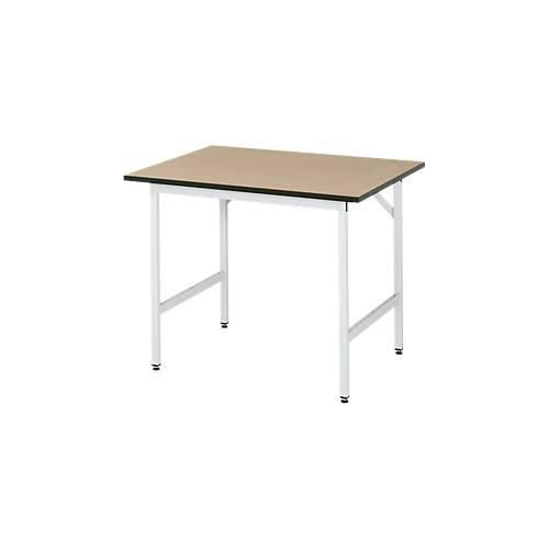 4040376887788 - Arbeitstisch höhenverstellbar Gestell 30 x 30 mm MDF-Platte BxT 1000 x 800 mm lichtgrau RAU