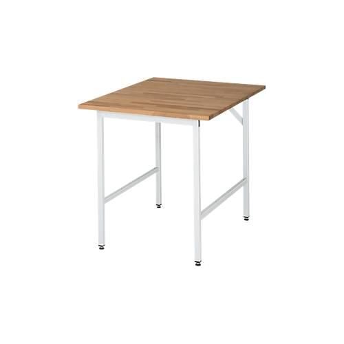 4040376887870 - Arbeitstisch höhenverstellbar Gestell 30 x 30 mm Buchenplatte massiv BxT 750 x 800 mm lichtgrau RAU 4040376887870 - Arbeitstisch höhenverstellbar Gestell 30 x 30 mm Buchenplatte massiv BxT 750 x 800 mm lichtgrau RAU