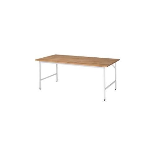 4040376035844 - Arbeitstisch höhenverstellbar Gestell 30 x 30 mm Buchenplatte massiv BxT 2000 x 800 mm lichtgrau RAU 4040376035844 - Arbeitstisch höhenverstellbar Gestell 30 x 30 mm Buchenplatte massiv BxT 2000 x 800 mm lichtgrau RAU
