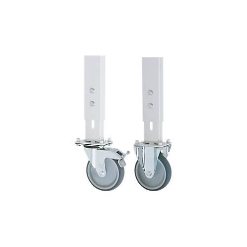 4040376993939 - Rollensatz für Arbeitstische 2 Lenk- 2 Rockrollen mit Feststeller für Modell mit Unterbau 60x30 mm Durchm 125 mm Bauhöhe 150 mm 4040376993939 - Rollensatz für Arbeitstische 2 Lenk- 2 Rockrollen mit Feststeller für Modell mit Unterbau 60x30 mm Durchm 125 mm Bauhöhe 150 mm