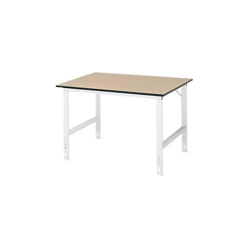 4040376152282 - Arbeitstisch höhenverstellbar Gestell 60 x 30 mm MDF-Platte BxT 1250 x 1000 mm lichtgrau RAU 4040376152282 - Arbeitstisch höhenverstellbar Gestell 60 x 30 mm MDF-Platte BxT 1250 x 1000 mm lichtgrau RAU