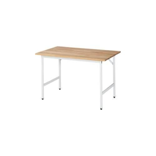 4040376152121 - Arbeitstisch höhenverstellbar Höhe 800 - 850 mm Buchenplatte massiv BxT 1250 x 1000 mm lichtgrau 4040376152121 - Arbeitstisch höhenverstellbar Höhe 800 - 850 mm Buchenplatte massiv BxT 1250 x 1000 mm lichtgrau