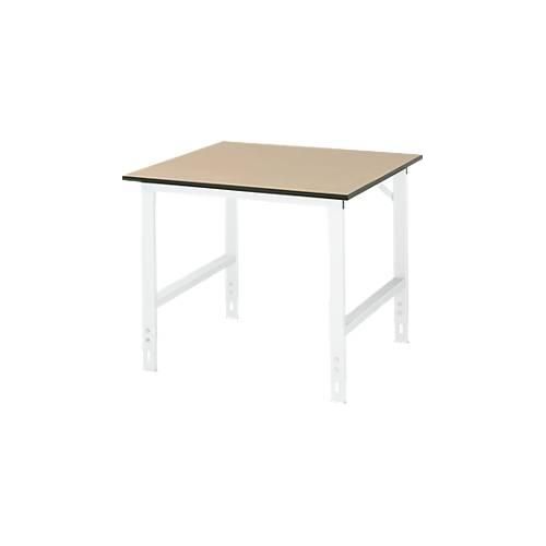 4040376152299 - Arbeitstisch höhenverstellbar Gestell 60 x 30 mm MDF-Platte BxT 1000 x 1000 mm lichtgrau RAU 4040376152299 - Arbeitstisch höhenverstellbar Gestell 60 x 30 mm MDF-Platte BxT 1000 x 1000 mm lichtgrau RAU