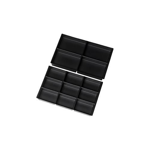 4040376900494 - Schubladen-Einteilungs-Set Fronthöhe 60 - 90 und 120 bis 360 mm b x t 365 x 460 mm 1 Einsatz mit 4 Fächern 1 Einsatz mit 9 Fächern 4040376900494 - Schubladen-Einteilungs-Set Fronthöhe 60 - 90 und 120 bis 360 mm b x t 365 x 460 mm 1 Einsatz mit 4 Fächern 1 Einsatz mit 9 Fächern